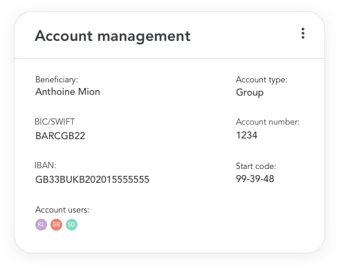 Account Type Management